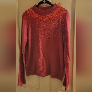 * Juicy Couture XL maroon sequin sweater